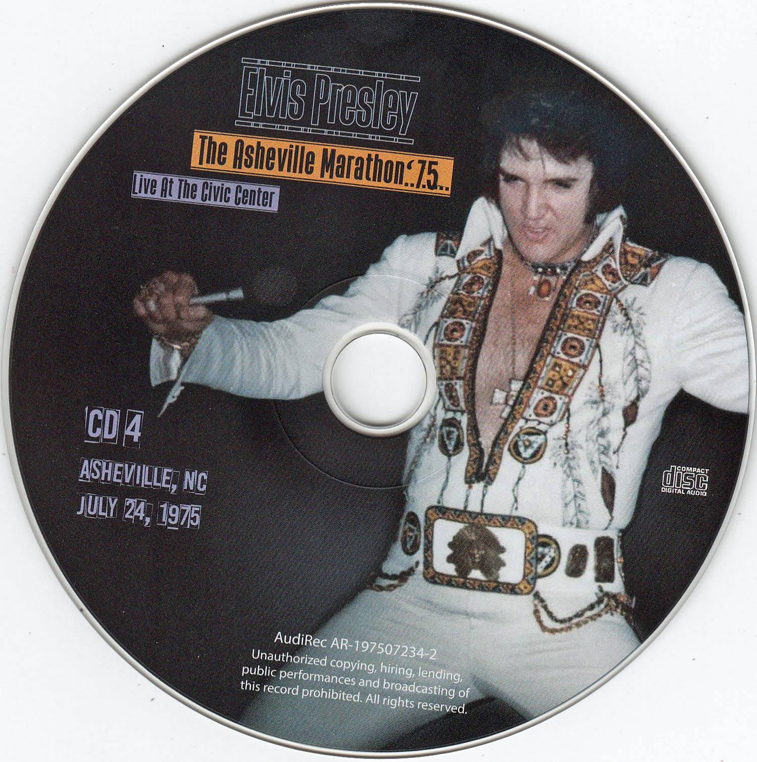 Elvis Presley The Asheville Marathon 75 : CD4